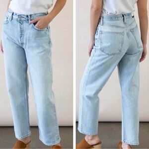 Redone 90’s Low Slung Vintage Playa Denim Light Wash Blue Jeans Size 24
